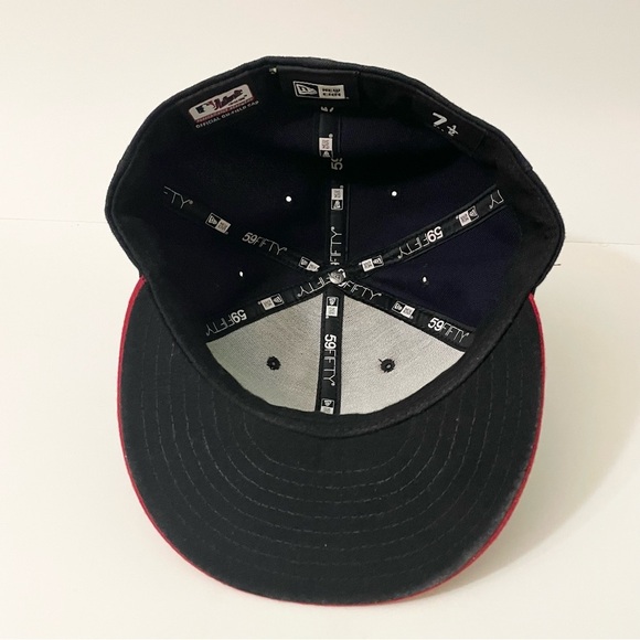 Cleveland Indians MLB On field 7 1/2 New Era 59Fifty Hat Baseball Cap - Picture 10 of 16